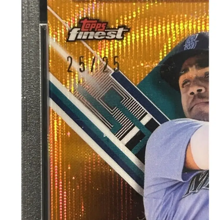 Julio Rodriguez 25/25 2022 Topps Finest Orange Wave Auto Rookie Card RC PSA 10