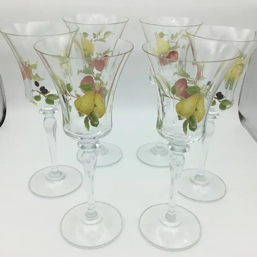 Mikasa Belle Terre Crystal Wine Goblets Set Of 6