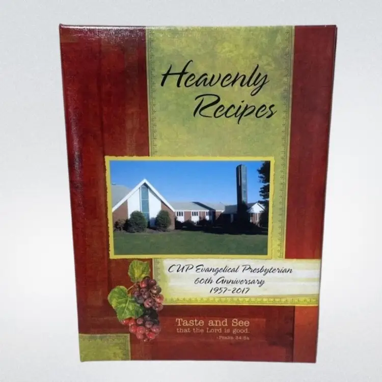 2017 Heavenly Recipes CUP Evangelical Presbyterian Church Cookbook Hardcover