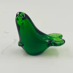 Sassiest Sea Pup in the North. Antlantic! Emerald Green Blown Glass. Seal - Dramatic Ocean Diva in Pose