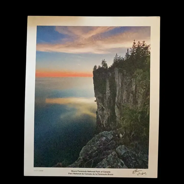 Bruce Peninsula National Park Of Canada Signed By Ethan Meleg Stunning Photograph Print #828/1000 2013 17 x 14 Inches