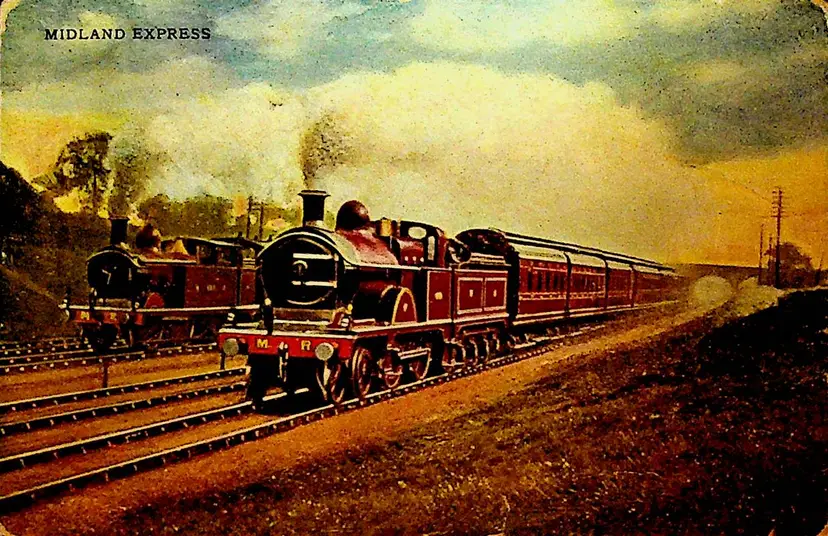 Midland Express Postcard Train