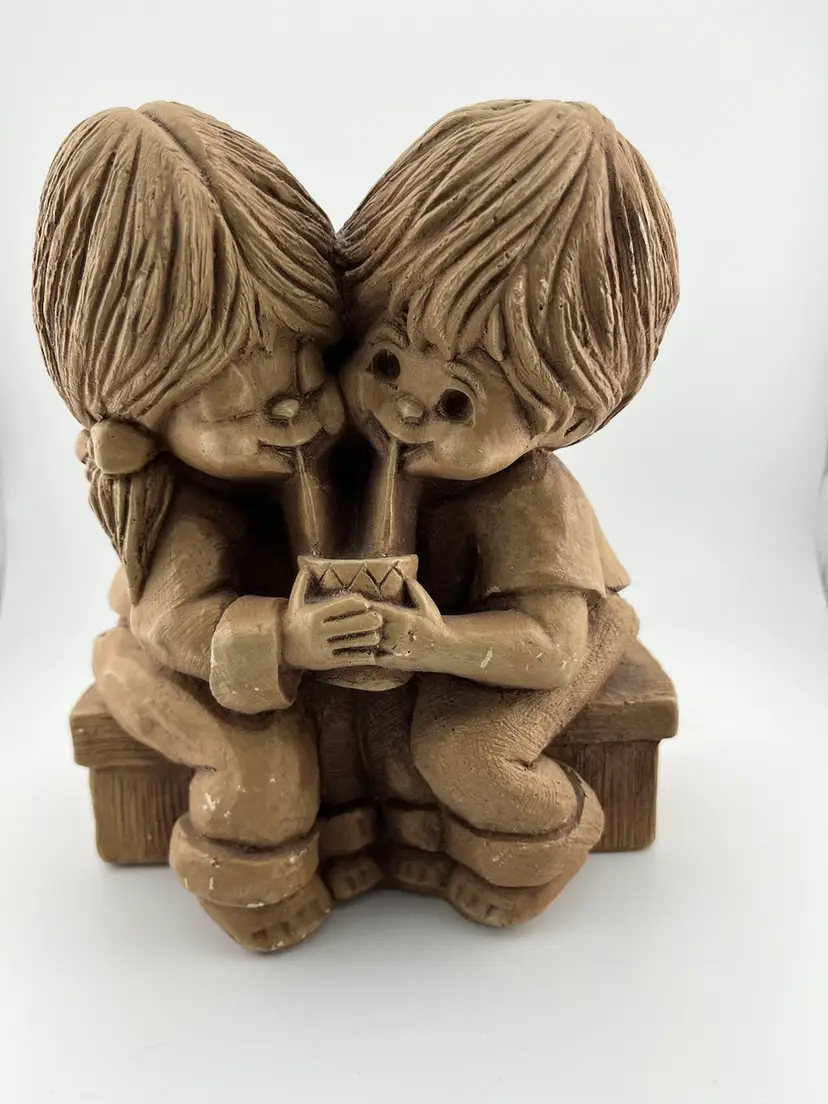 FannyKins-Bill Mack-1975 "Sharing"-Boy and Girl Sharing a Soda