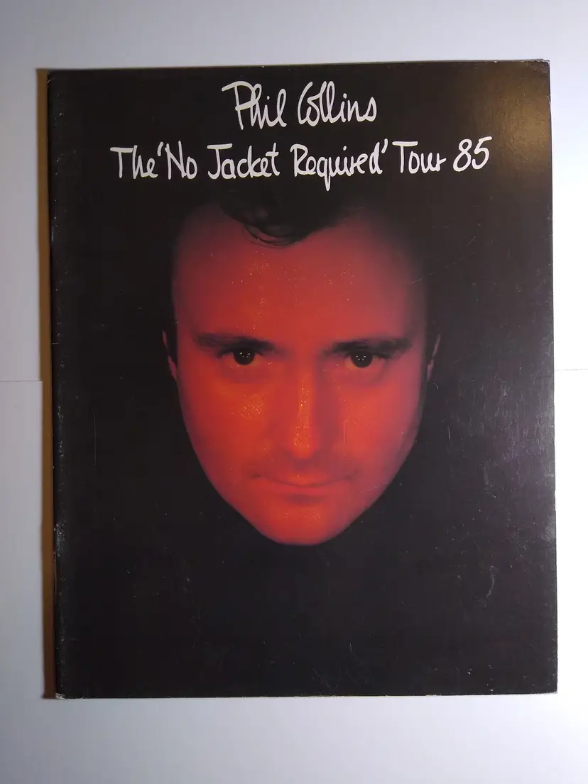 Phil Collins No Jacket Required Tour Book 1985 Booklet Music Memorabilia Genesis