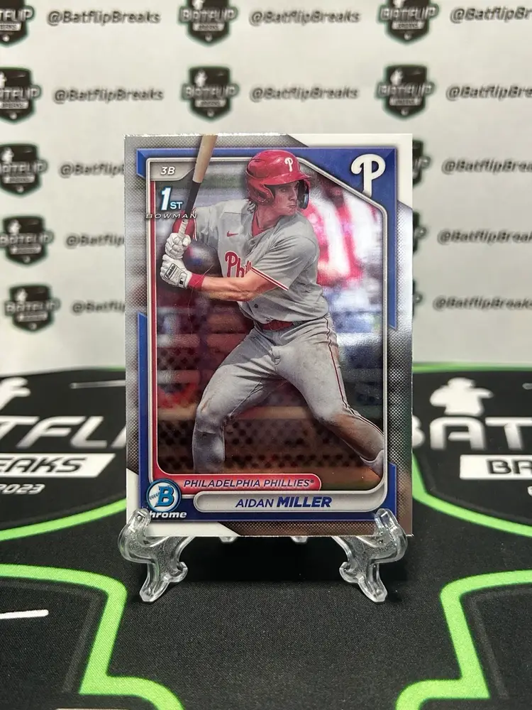 Aidan Miller 2024 Bowman Chrome 1st Prospect #BCP-27 Philadelphia Phillies