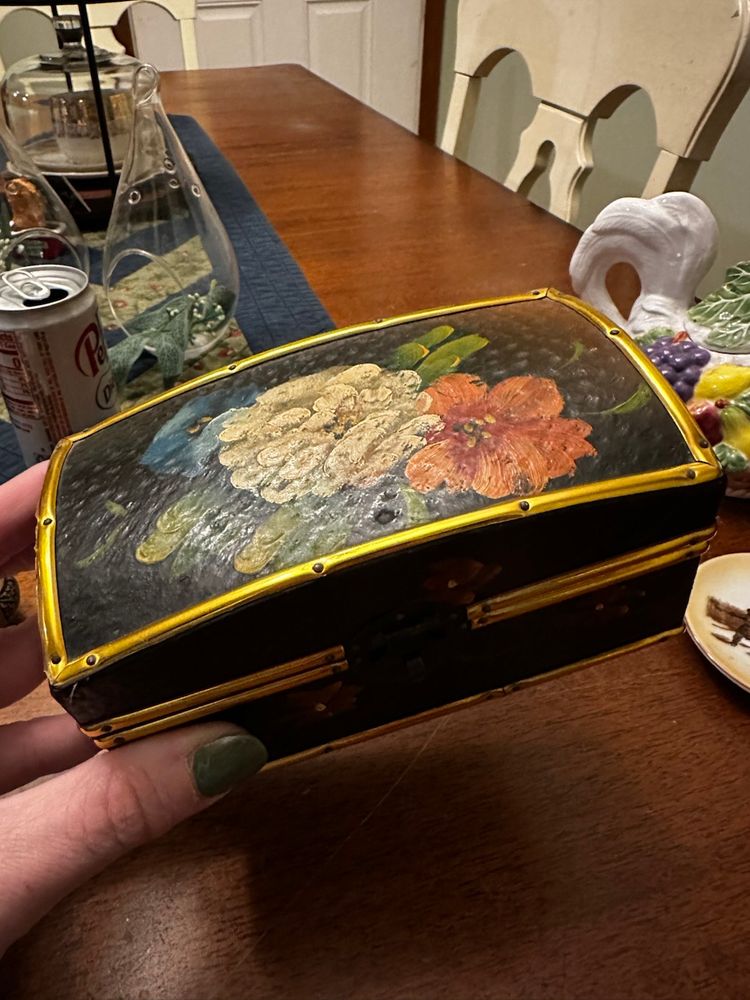 Vintage Handpainted Box
