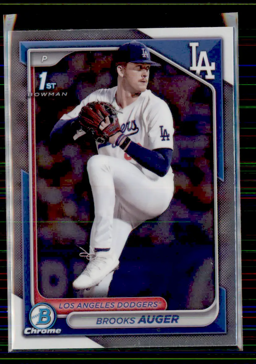 Brooks Auger 2024 Bowman Chrome Draft #BDC-192 - Los Angeles Dodgers - (130-8)