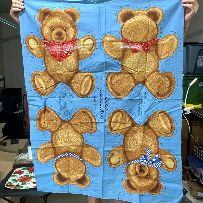 Bear Fabric Panel