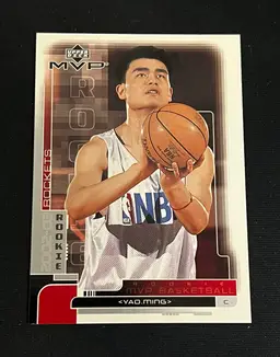 Yao Ming 2002-03 Upper Deck MVP Rookie #193 Rookie RC HOF Houston Rockets