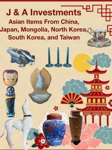 Asian Items From China, Japan, Mongolia, North Korea, South Korea, and Taiwan Plus You Pick Jewelry For $10