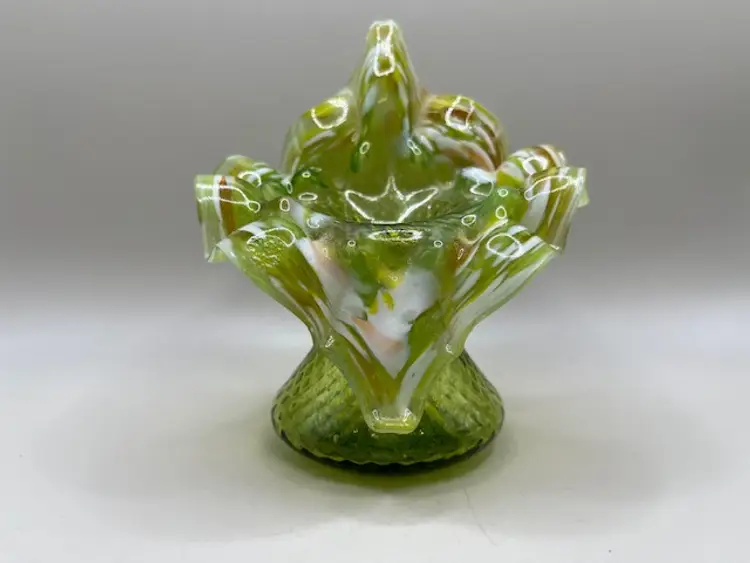 Antique Kralik Jack in the Pulpit Spatter Vase