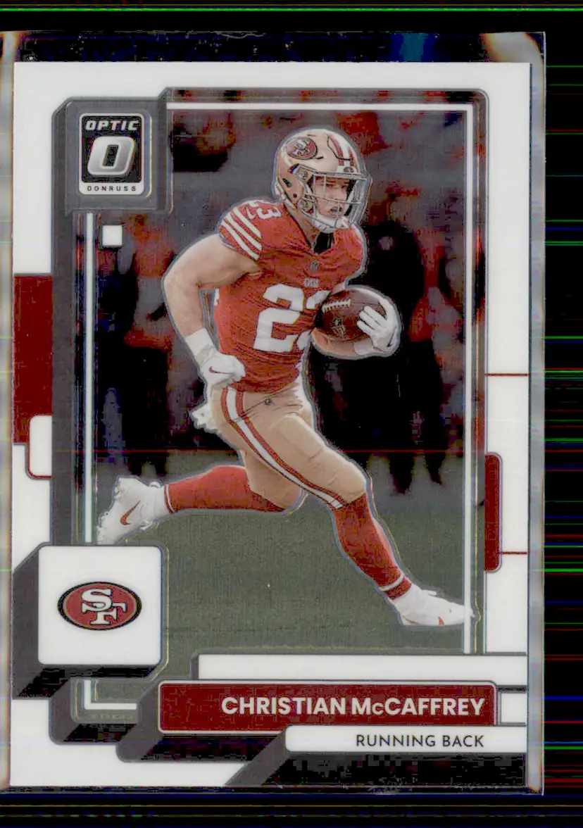 Christian Mccaffrey 2022 Donruss Optic #153 - San Francisco 49ers - (130-181)