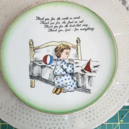 Boy Praying plate