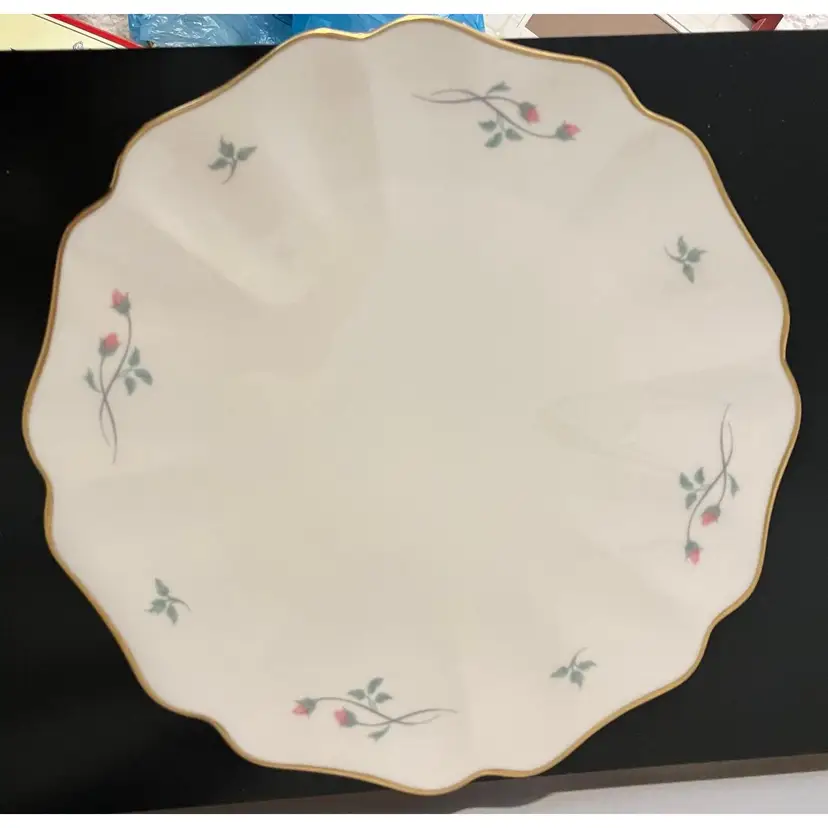 VTG Lenox Rose Manor cake plate