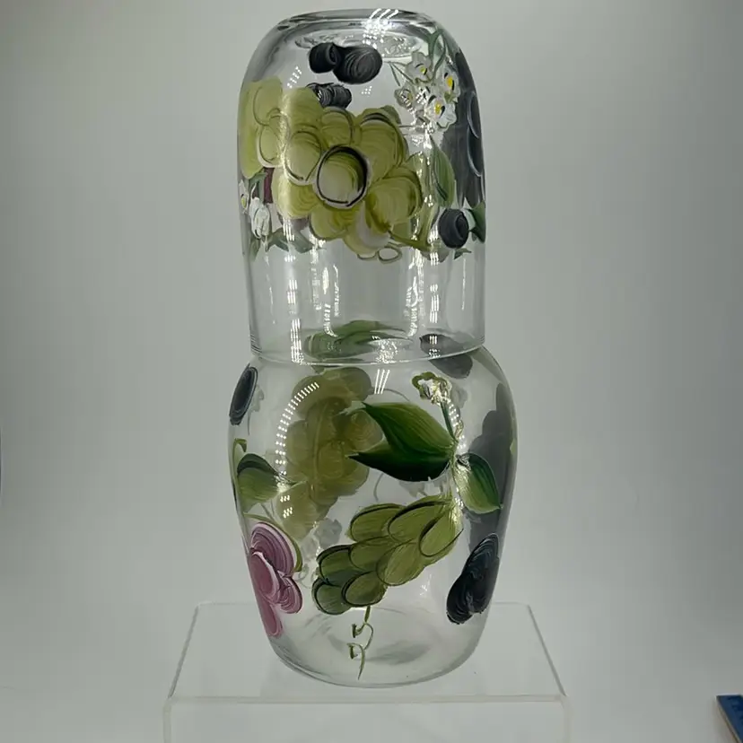 Hand Painted Glass Tumble Up