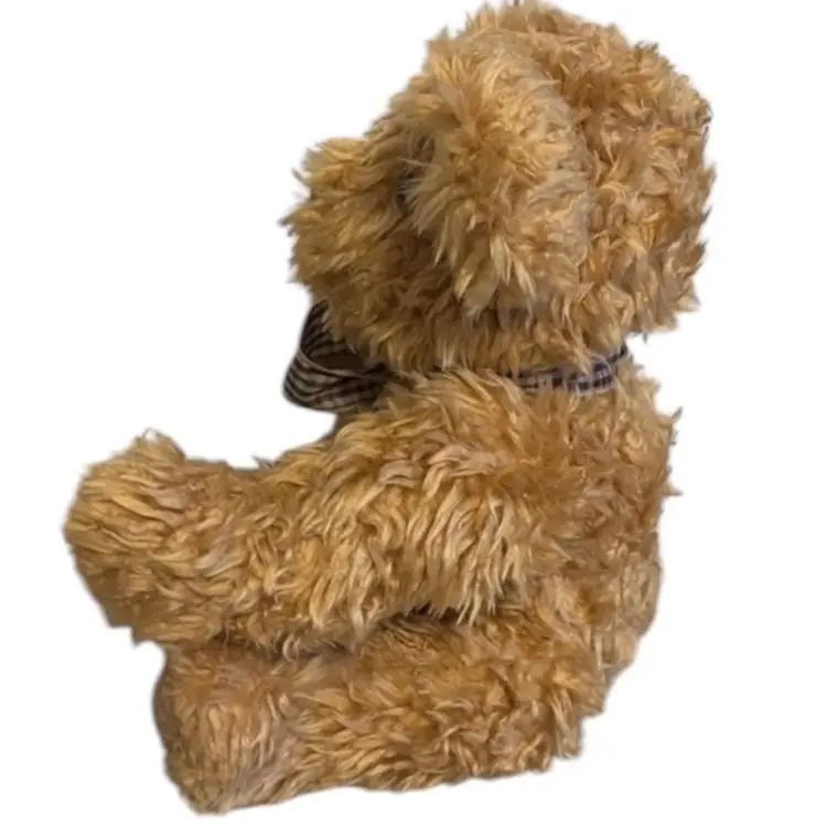 Hand Crafted Teddy Bear Plush Velvet Jointed Tan