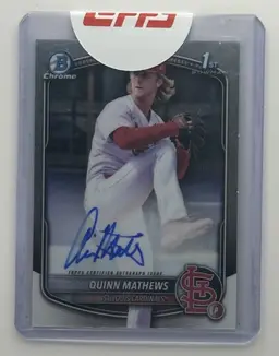 Quinn Mathews Bowman Chrome 1st Auto (Panini Sealed)