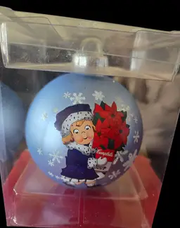 Campbell's Kids ornament. Blue.