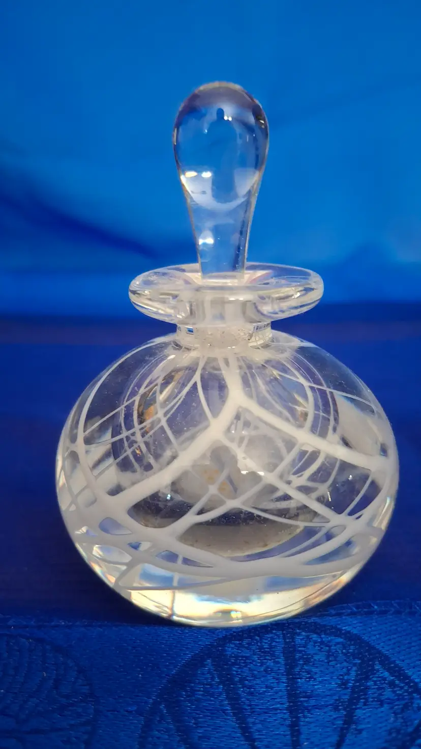 Signed R. Huth Art Glass Perfume Bottle – 1984 Studio Glass