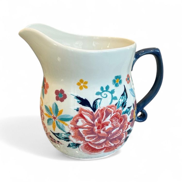 Pioneer Women Keepsake Floral 32oz. Ceramic Measuring Pitcher