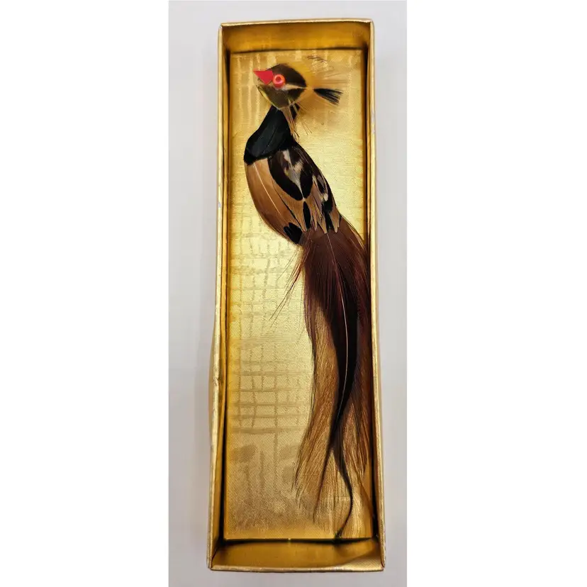 Vintage Feather Bird Brooch
