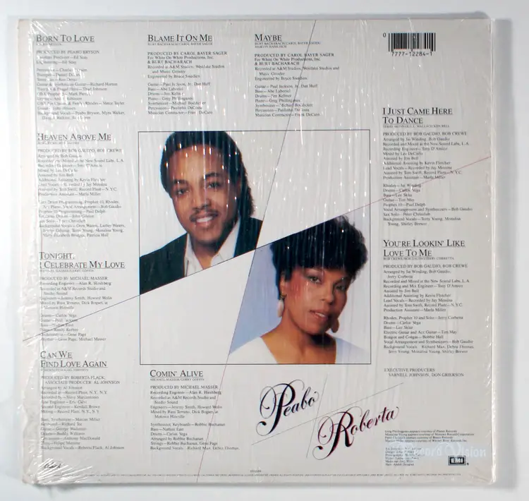 Peabo Bryson - Born To Love (1983) Vinyl LP • Roberta Flack, I Celebrate My Love