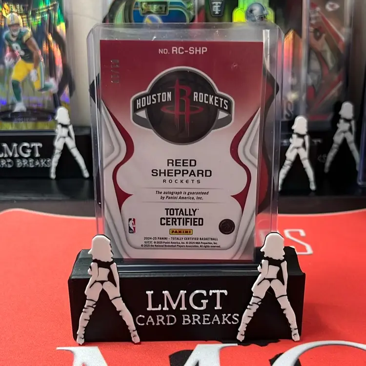 Reed Sheppard Gold Mirror Rookie 24-25 Totally Certified Rookie Roll Call Gold 1/10 Auto