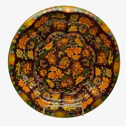 Daher Decorated Ware Tin Plate 1971  Floral Design Made in England | 10.25”