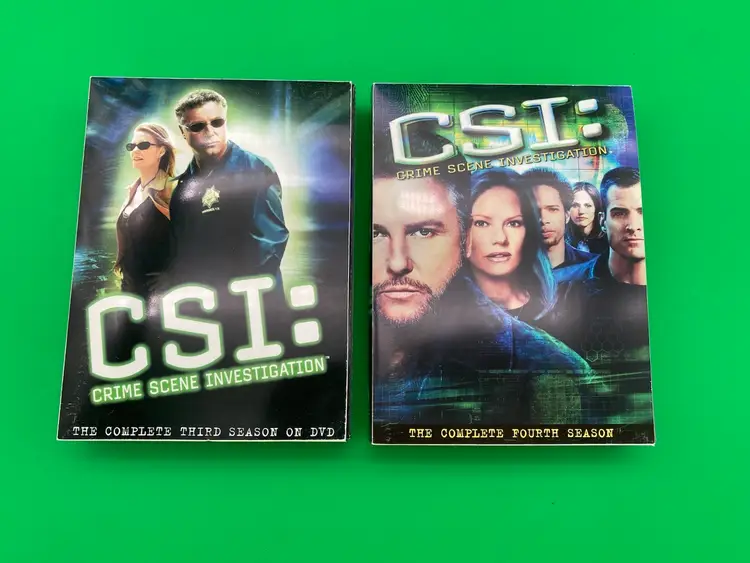 CSI: Crime Scene Investigation Complete Third & Fourth Season DVD Sets 12 Discs