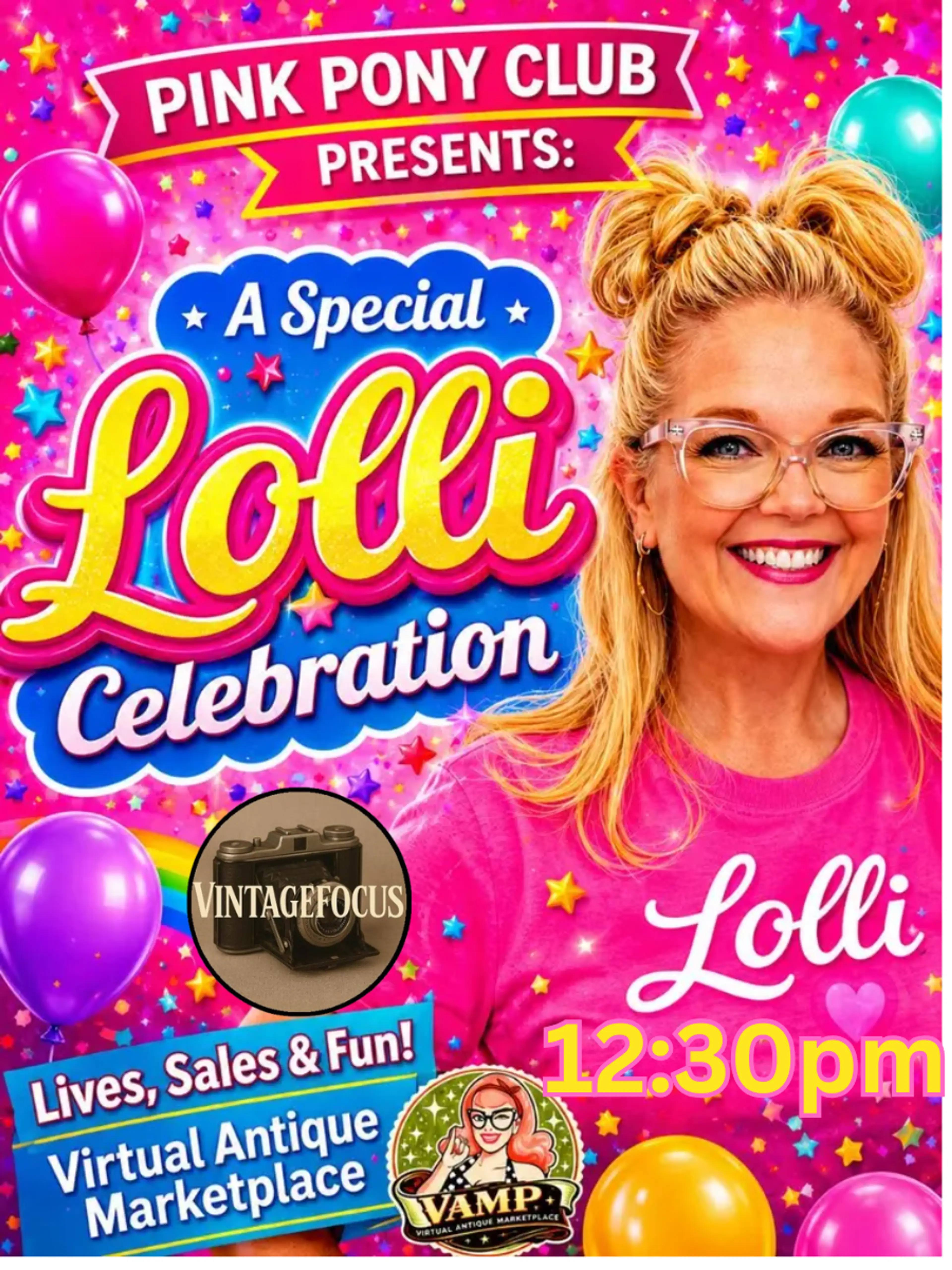 Lolli Celebration With Vintage Focus and 2 Dizzy Cats