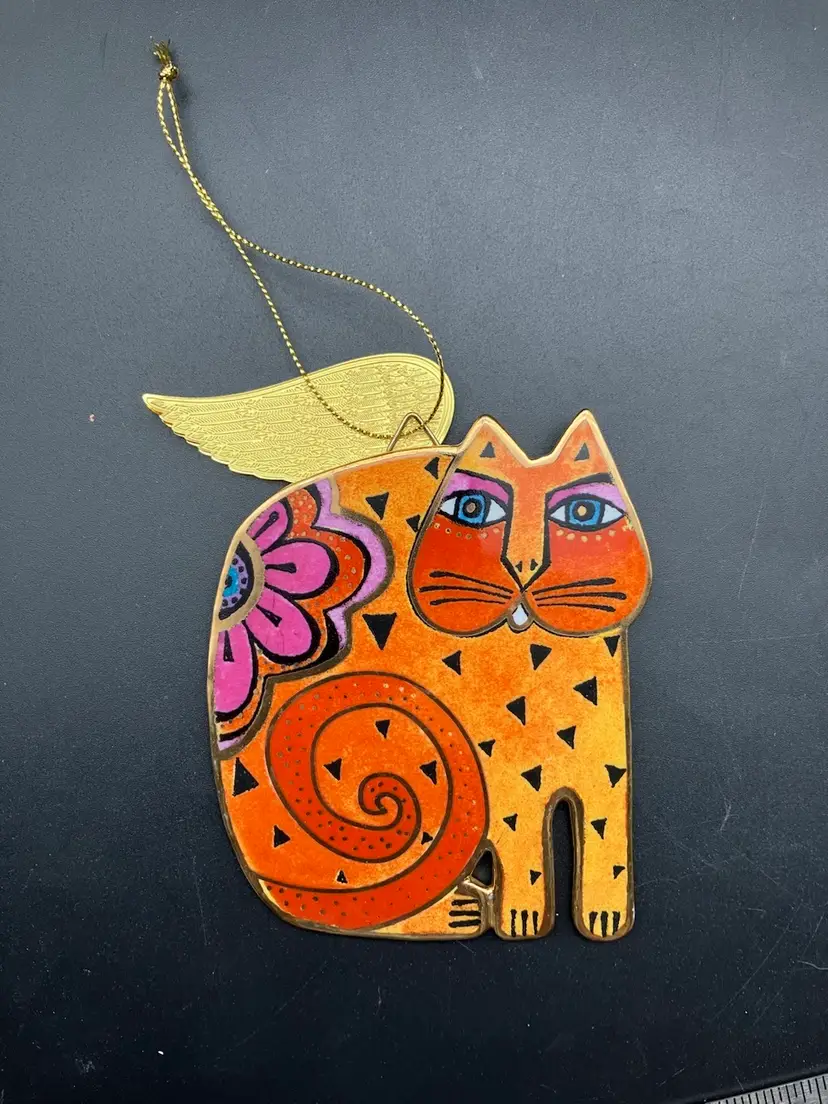 BIN - Vintage 2001 Laurel Burch Angeli-cats Ornament For Bradford Exchange - “Josephine” Numbered A1347