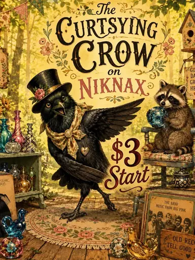 Choose Your Faves Live Choice Sale. The Curtsying Crow On Niknax