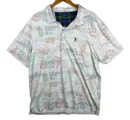 William Murray White Bourbon Whiskey Distillery Short Sleeve Polo Golf Shirt-XL