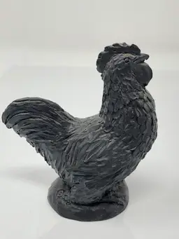 E. J. Mining Hand Carved Coal Chicken