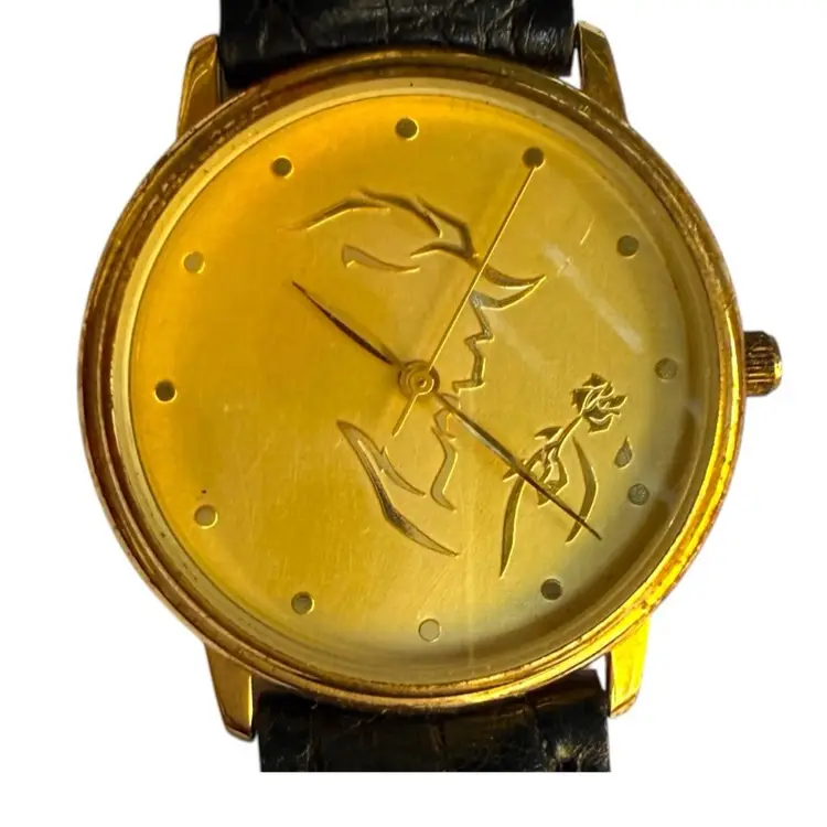 Disney Watch 50 Vintage Fossil Limited Edition Beauty And The Beast Broadway Musical Watch #2654 Out Of ONLY 6000 Made!