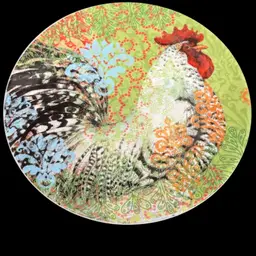 Vintage Susan Winget Studio Rooster Plate Collectable 10"