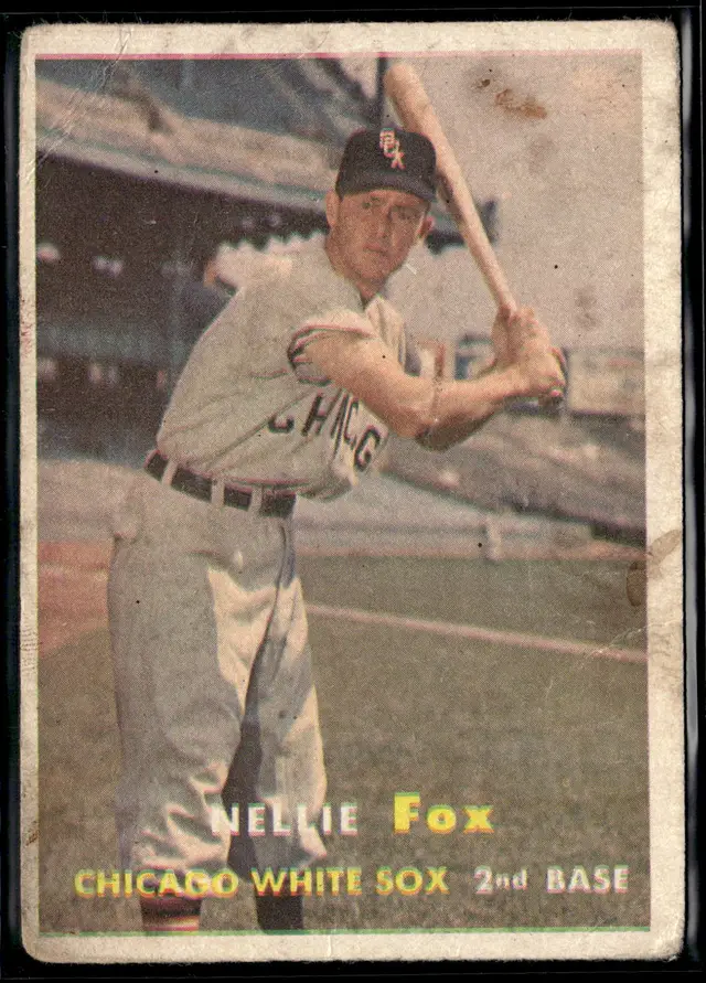#66 Nellie Fox 1957 Topps #38 *LIVE AUCTION*