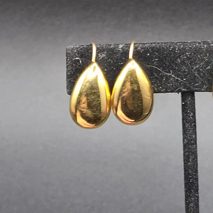 #02 MONET Gold Tone Pierced Drop Earrings 2 Pairs