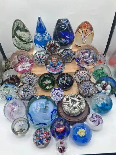Paperweight Show - Many Sourced From Scotland To Me!