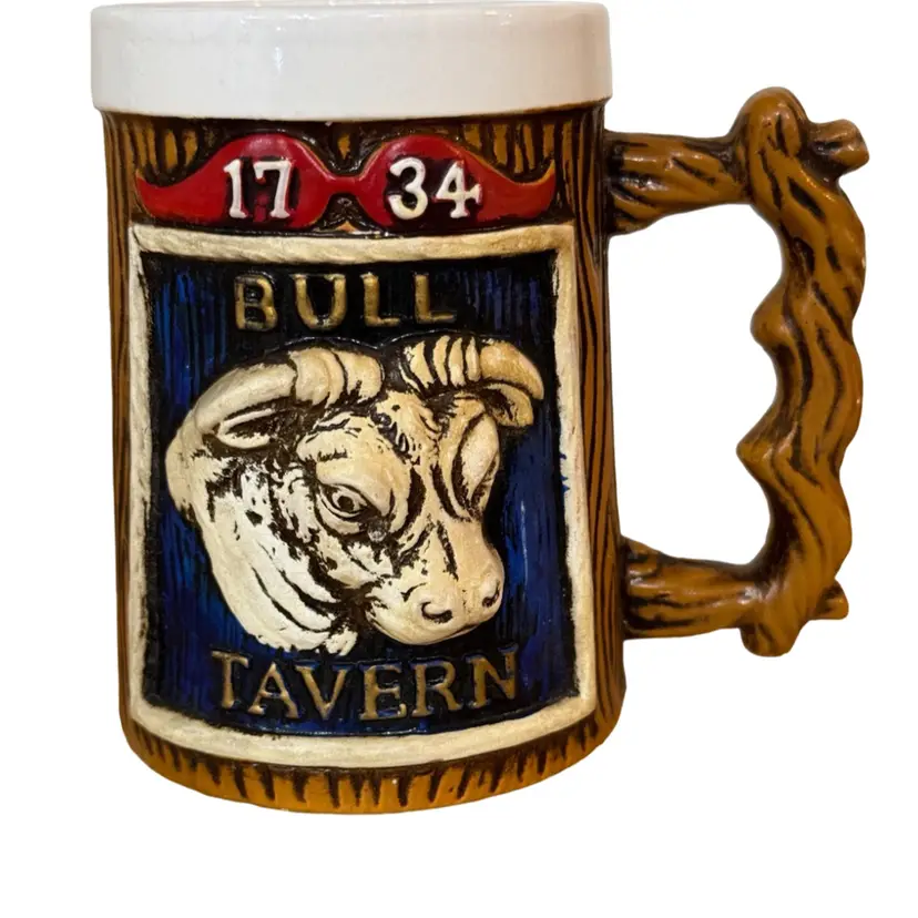 Vintage Bull, Stein Coffee Mug