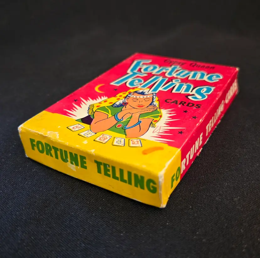 Gypsy Queen Fortune Telling Card Game Original Box & Instructions Fairchild Vintage