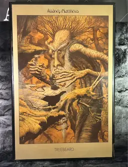 24 x 36 Rodney Matthew’s ‘Tree Beard’ Giclee Mounted Poster Art