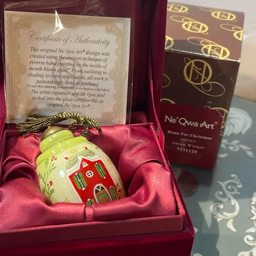 Ne’qwa Art Ornament home for Christmas
