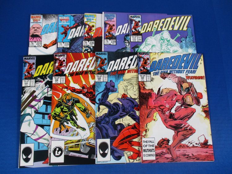 Daredevil Marvel Comics Lot #231 235 236 239 243 244 246 248 249 Higher Grade