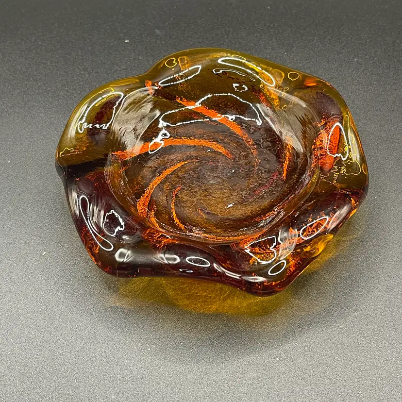 Vintage, Fenton Swirl Ashtray/Candy Dish