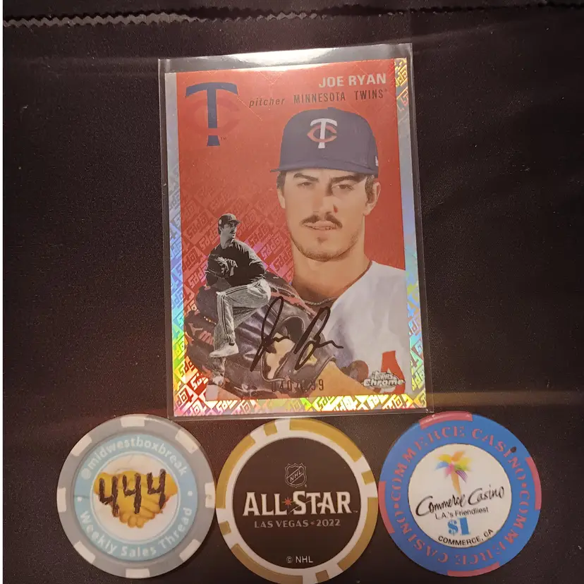 2023 Topps Chrome Platinum Anniversary Joe Ryan Topps Refractor /499 - Minnesota Twins