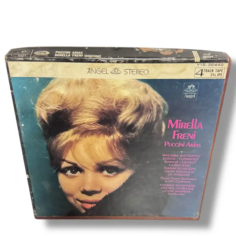 Mirella Freni Puccini Arias  Angel Records 4 Track Stereo Reel To Reel R2R