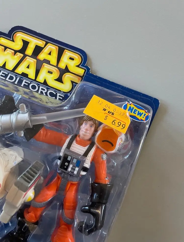 Star Wars Jedi Force LUKE SKYWALKER Jet Pack X-WING Playskool New Dead Battery.