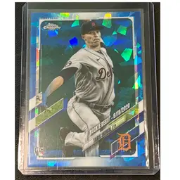 Tarik Skubal 2021 Topps Chrome Sapphire Update RC Detroit Tigers
