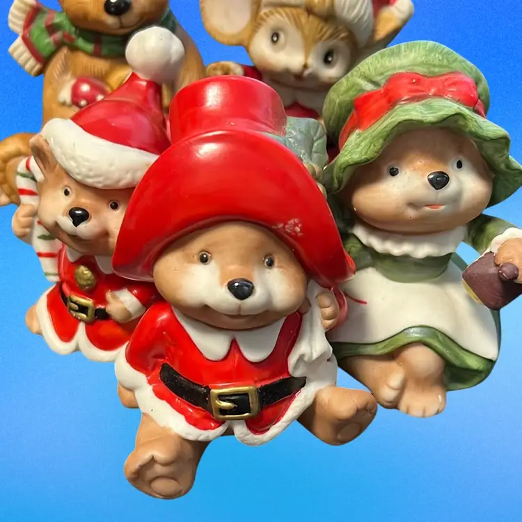 Christmas Lot Of Vintage HOMCO Figurines- 10 Free Shipping With This Lot